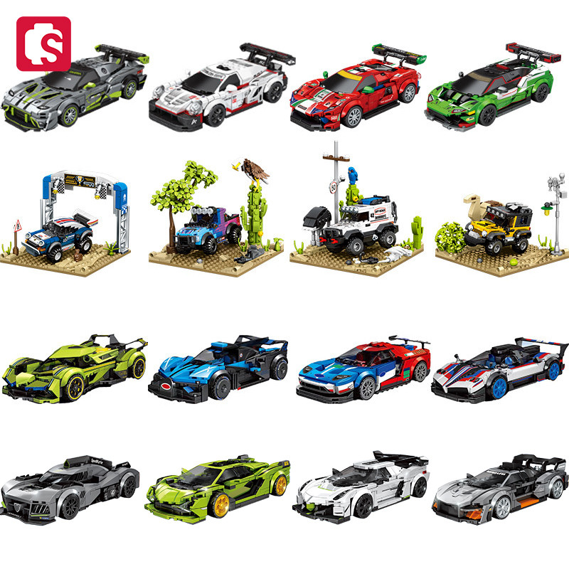 Model Kit Lamborghini - SEMBO mainan mobil balap, model kendaraan