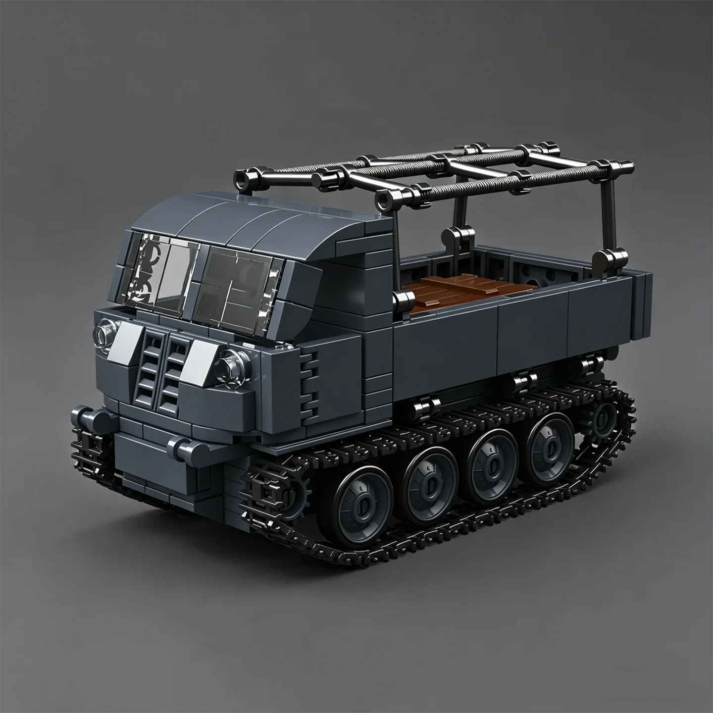 Model Kit Engine V8 - Mainan Kendaraan Lapis Baja Setengah Trek