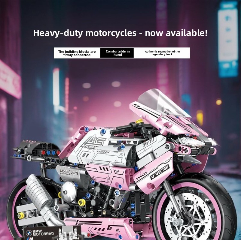 Model Kit Lamborghini - Sepeda Motor M1000RR Kompatibel dengan Kelompok