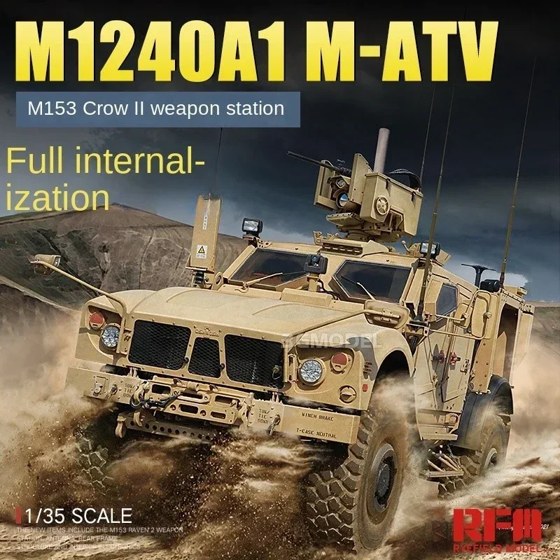 Model Kit Rg - M-ATV M1240A1 dengan kit interior lengkap