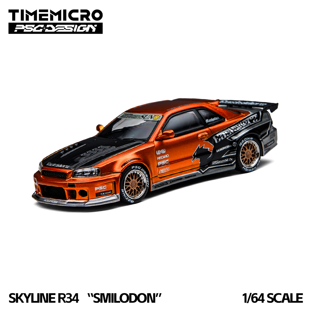 Model Kit R34 - TimeMicro1:64 Model Mobil Diecast Realistis R34