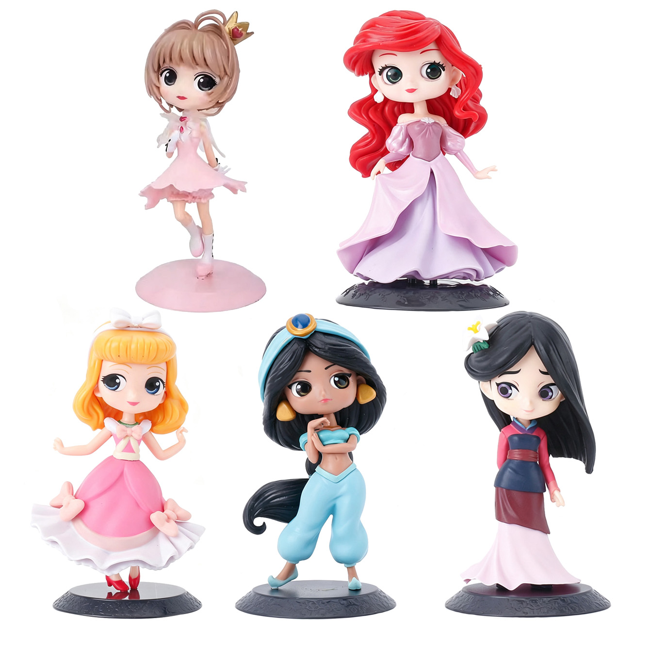 Model Kit Girls - Set Figur Gadis Kartun Lucu Berbagai