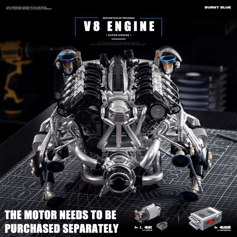 Kit Blok Bangunan Mesin Superc - Model Kit Engine V8 ulasan dan harga