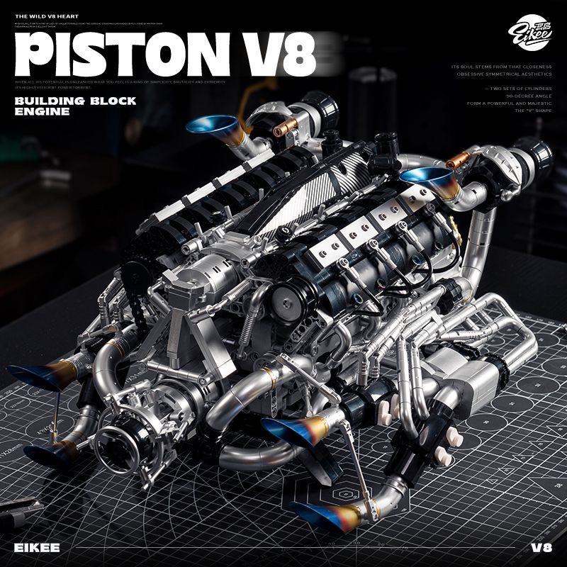 Kit Blok Bangunan Mesin Superc - Model Kit Engine V8 ulasan dan harga