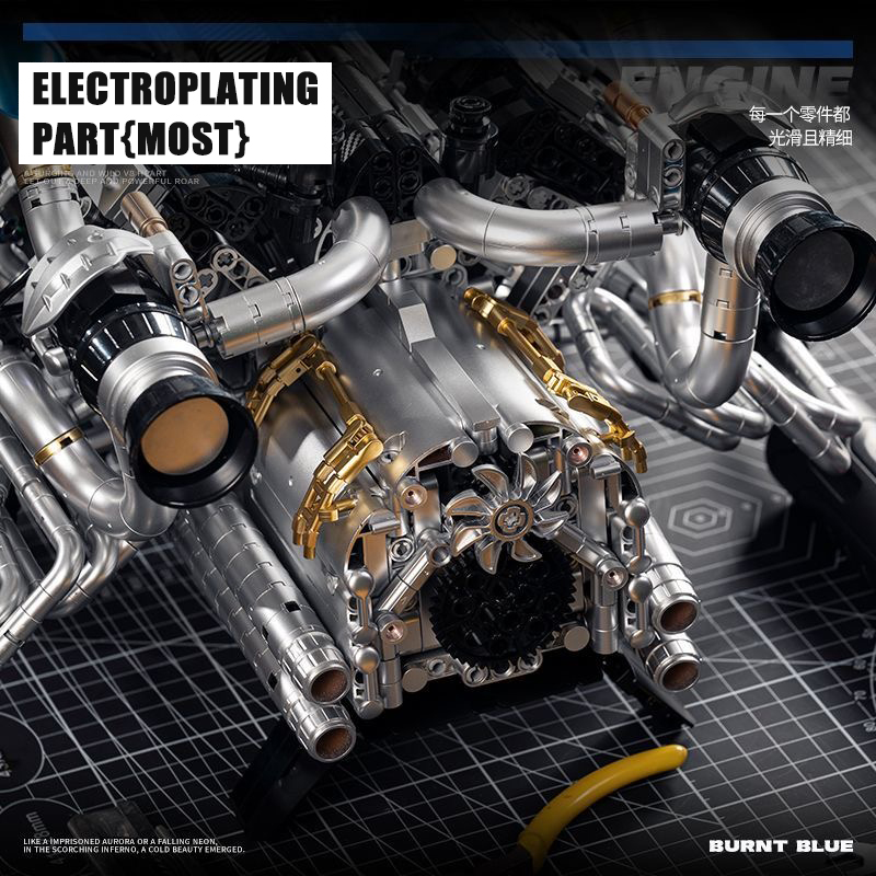 Kit Blok Bangunan Mesin Superc - Model Kit Engine V8 ulasan dan harga