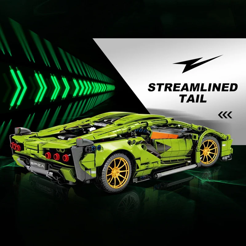 Blok bangunan mobil balap, mai - Model Kit Lamborghini ulasan dan harga