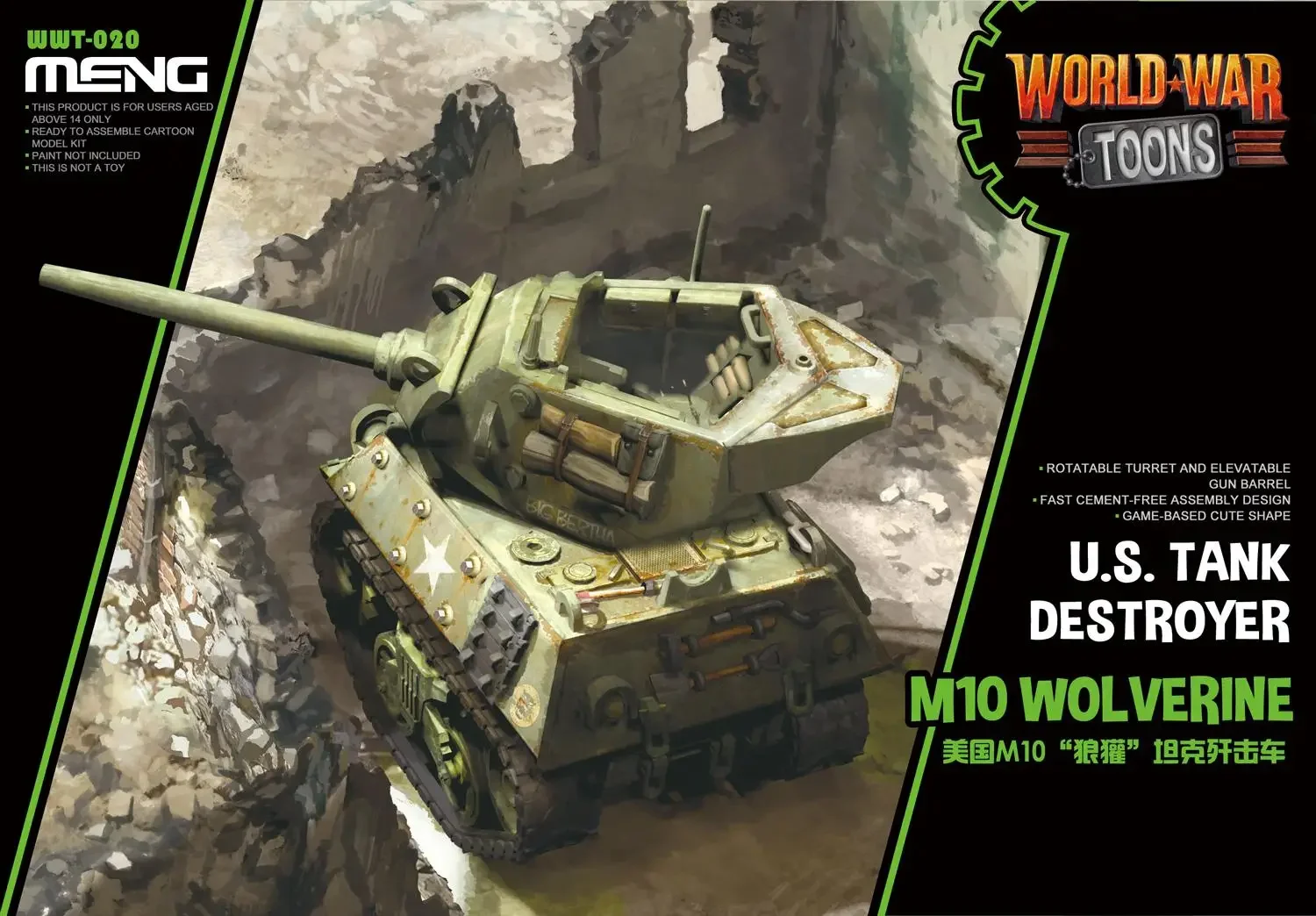Model MENG WWT U.S. Kit Model  - Model Kit Wolverine ulasan dan harga