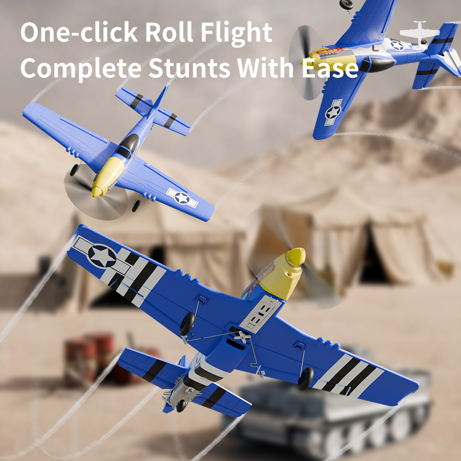 P51 Mustang pesawat RC 2.4G 4C - Model Kit Spitfire ulasan dan harga