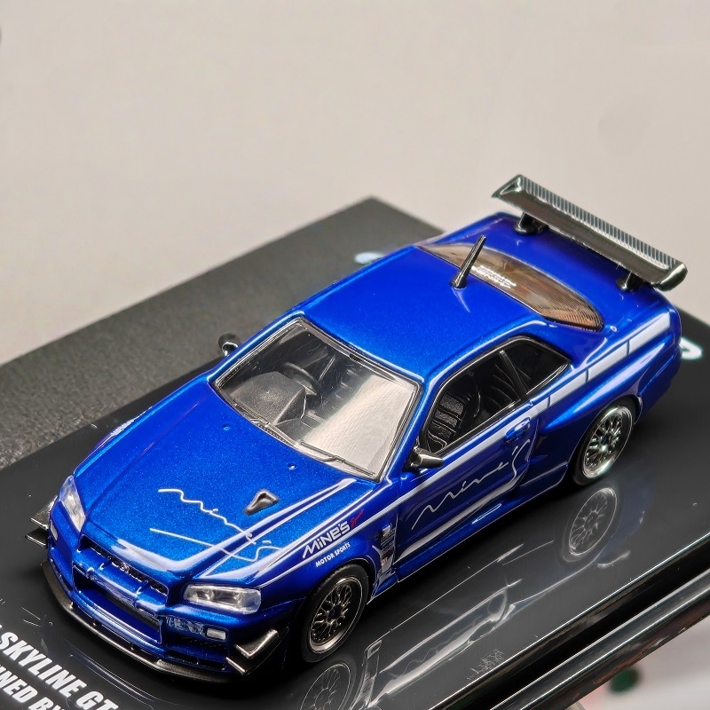 INNO64 1:64 MINE‘S R34 V-SPEC  - Model Kit R34 ulasan dan harga