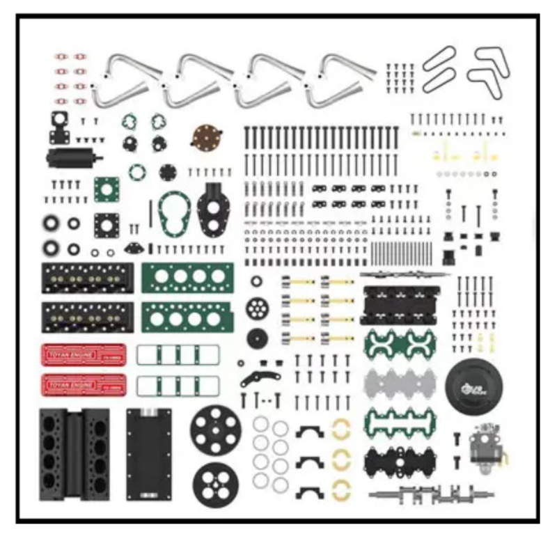 TOYAN V8 Mesin Gas 4 Tak 28cc  - Model Kit Engine V8 ulasan dan harga
