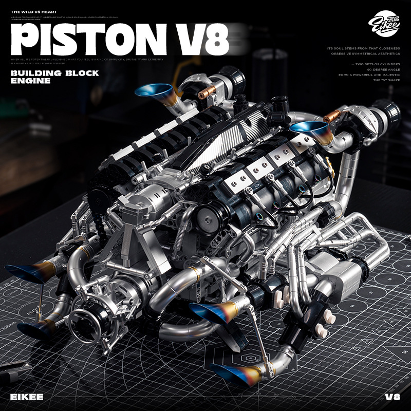 Kit Blok Bangunan Mesin V8 Sup - Model Kit Engine V8 ulasan dan harga