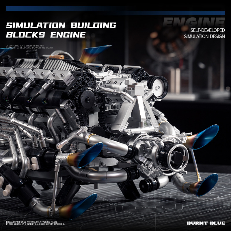 Kit Blok Bangunan Mesin V8 Sup - Model Kit Engine V8 ulasan dan harga