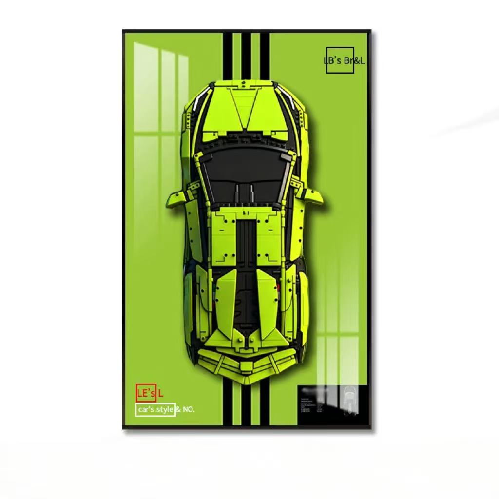 Rak Dinding untuk Pajangan LEG - Model Kit Lamborghini ulasan dan harga