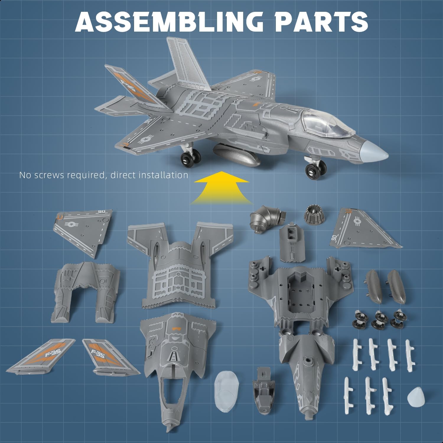 Kit Model Pesawat Tempur F-35  - Model Kit Instructions ulasan dan harga