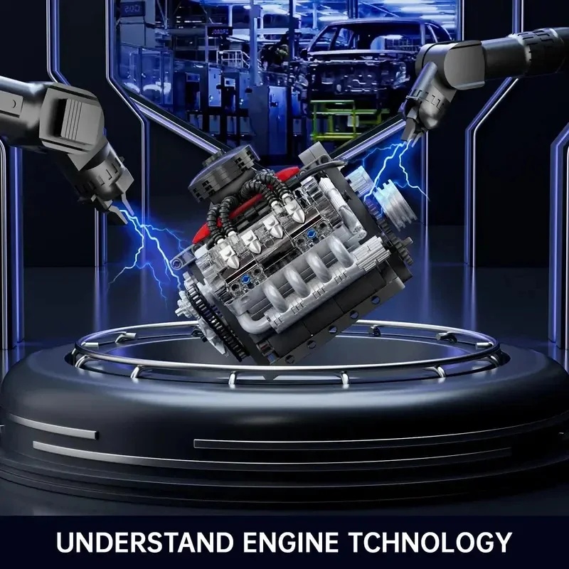 Mould King 10171 Mesin Superca - Model Kit Engine V8 ulasan dan harga