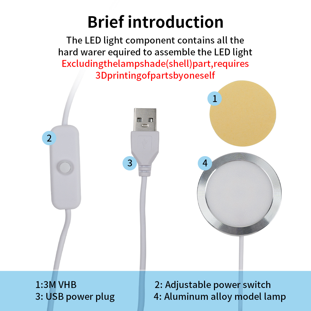 Untuk Bambu Lab Kit Lampu LED  - Model Kit Rg ulasan dan harga