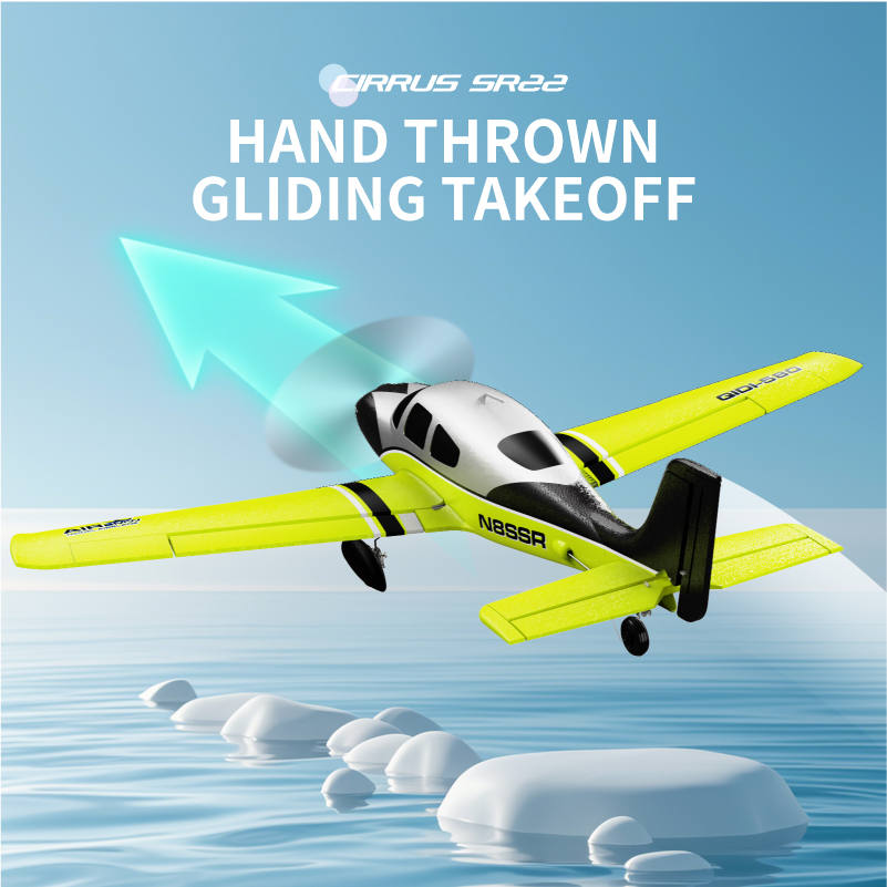 Qidi580 SR22 Pesawat RC 2.4G 6 - Model Kit Spitfire ulasan dan harga