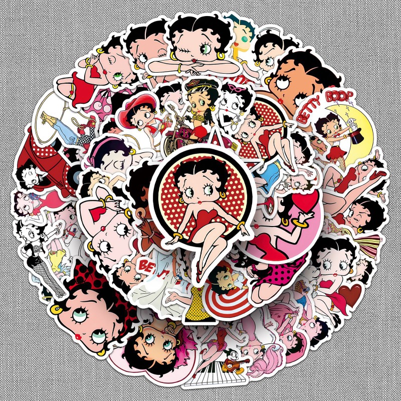 Stiker Betty Boop 50 lembar, w - Model Kit Girls ulasan dan harga