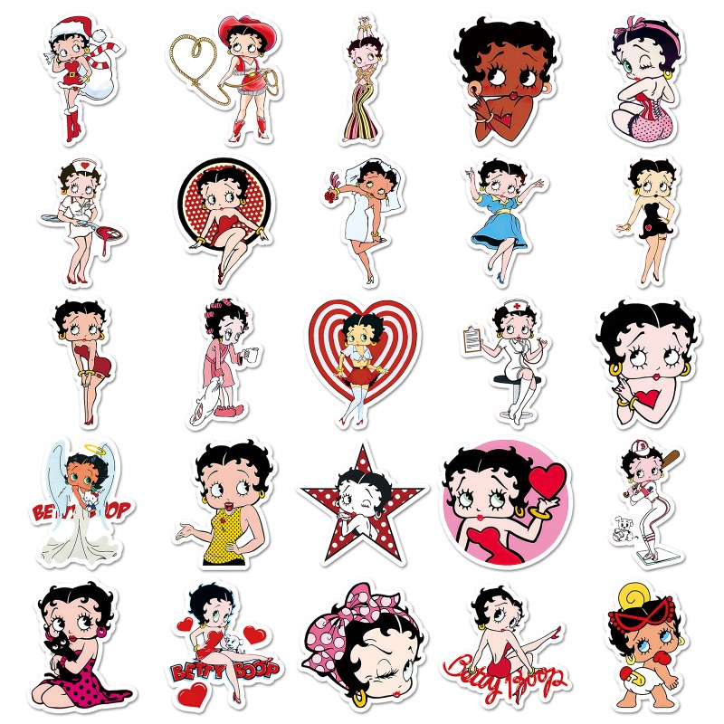 Stiker Betty Boop 50 lembar, w - Model Kit Girls ulasan dan harga