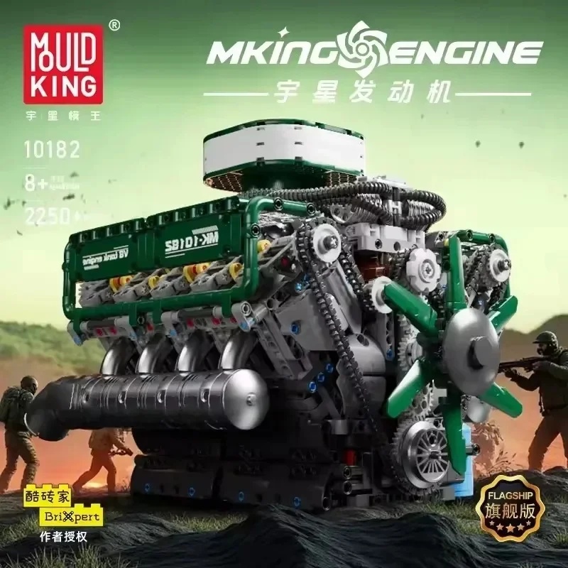 2250 buah, MOULD KING 10182, M - Model Kit Engine V8 ulasan dan harga
