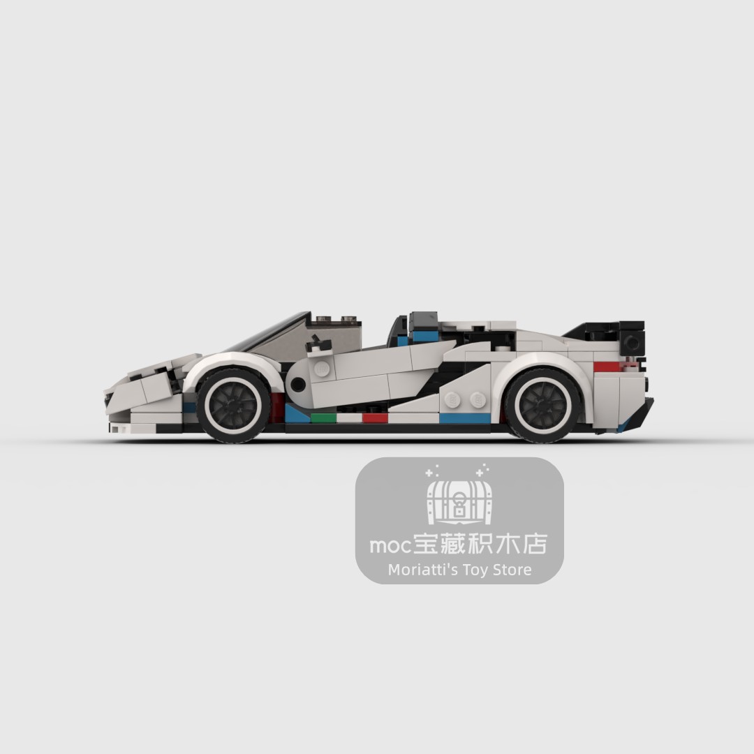 MOC Lambo Aventador SVJ 368pcs - Model Kit Lamborghini ulasan dan harga