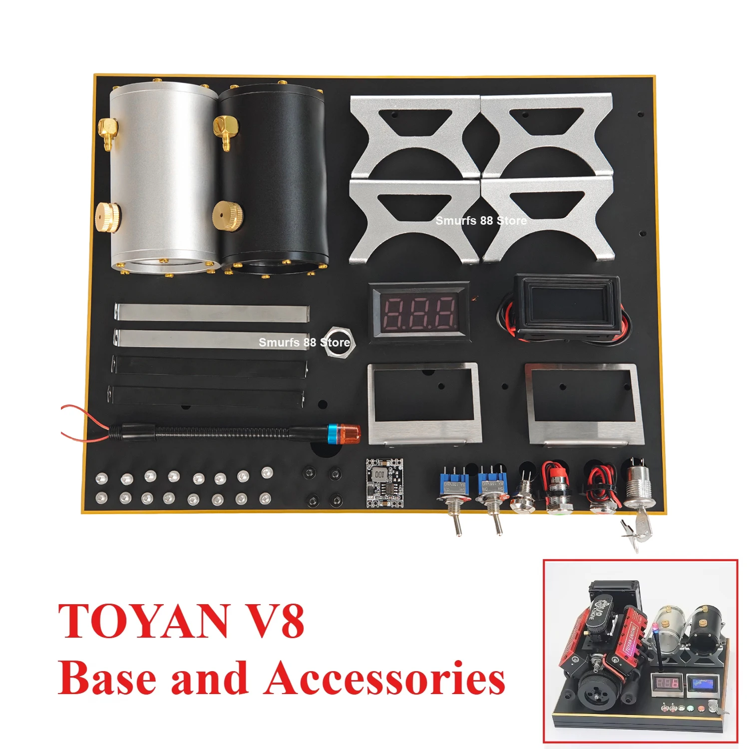 Kit Starter Model Mesin NF TOY - Model Kit Engine V8 ulasan dan harga